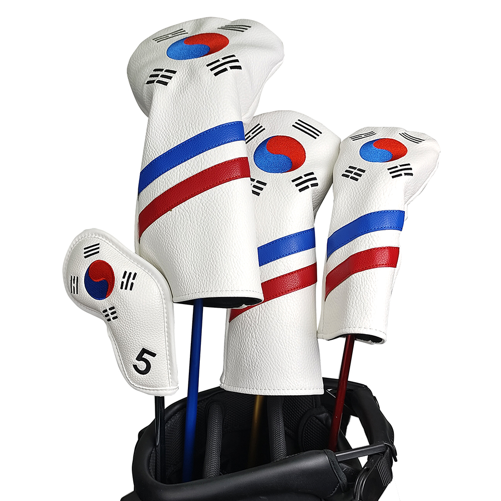 Golf Equipment Organizer - Korea Patriotische Golfschlägerhauben-Set – Eisen-, Driver-,